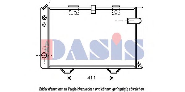 Imagine Radiator, racire motor AKS DASIS 160046N