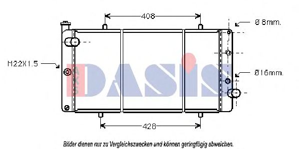 Imagine Radiator, racire motor AKS DASIS 160051N