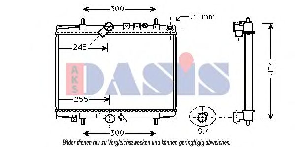 Imagine Radiator, racire motor AKS DASIS 160059N