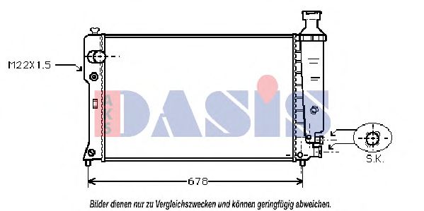 Imagine Radiator, racire motor AKS DASIS 160060N