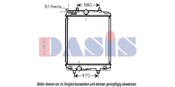 Imagine Radiator, racire motor AKS DASIS 160095N