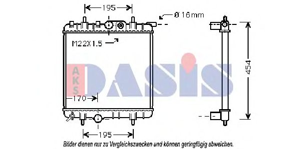 Imagine Radiator, racire motor AKS DASIS 160097N