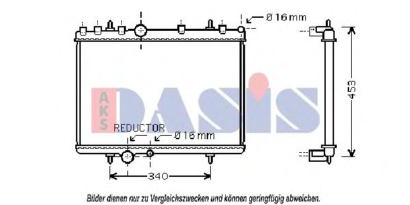 Imagine Radiator, racire motor AKS DASIS 160106N