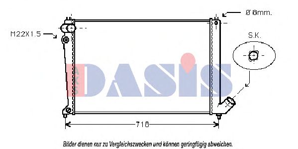 Imagine Radiator, racire motor AKS DASIS 160290N