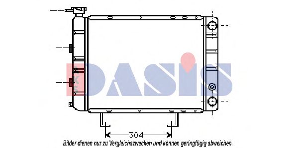 Imagine Radiator, racire motor AKS DASIS 160750N