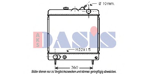 Imagine Radiator, racire motor AKS DASIS 161080N