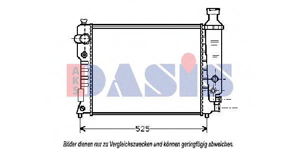 Imagine Radiator, racire motor AKS DASIS 161260N