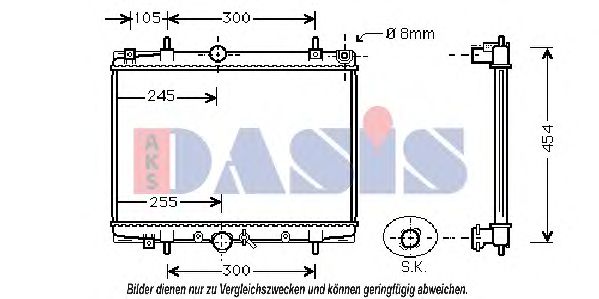 Imagine Radiator, racire motor AKS DASIS 161820N