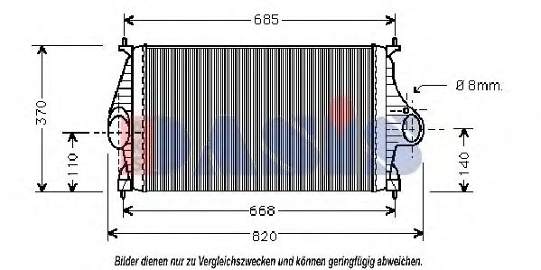 Imagine Intercooler, compresor AKS DASIS 167004N