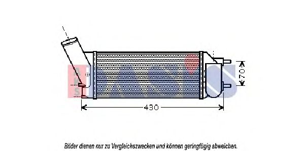 Imagine Intercooler, compresor AKS DASIS 167011N