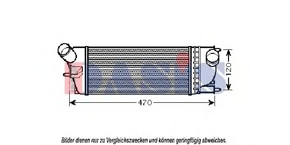 Imagine Intercooler, compresor AKS DASIS 167012N