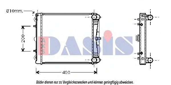 Imagine Radiator, racire motor AKS DASIS 170180N