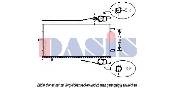 Imagine Radiator, racire motor AKS DASIS 172004N