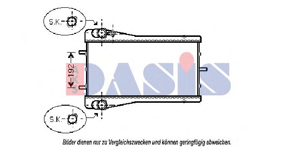 Imagine Radiator, racire motor AKS DASIS 172005N