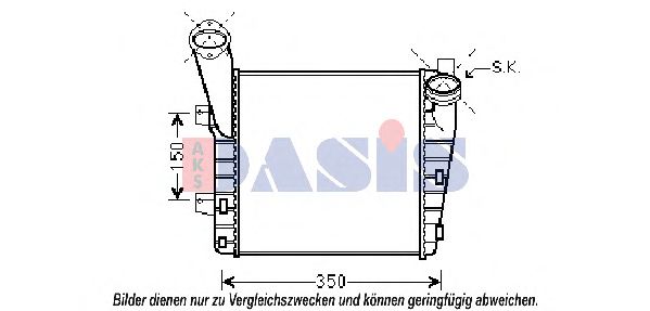 Imagine Intercooler, compresor AKS DASIS 177002N