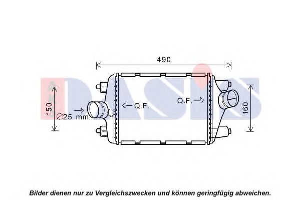 Imagine Intercooler, compresor AKS DASIS 177017N