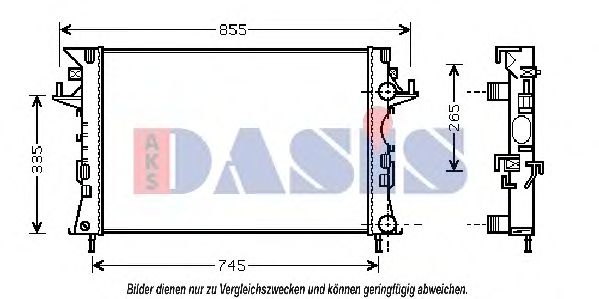 Imagine Radiator, racire motor AKS DASIS 180001N