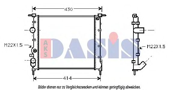 Imagine Radiator, racire motor AKS DASIS 180021N