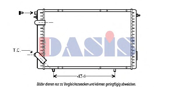 Imagine Radiator, racire motor AKS DASIS 180024N