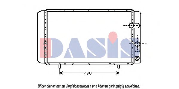 Imagine Radiator, racire motor AKS DASIS 180041N