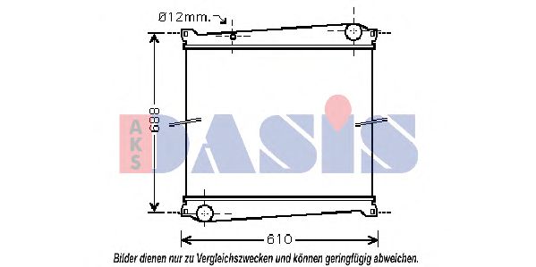 Imagine Radiator, racire motor AKS DASIS 180045N