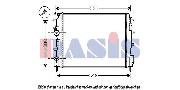 Imagine Radiator, racire motor AKS DASIS 180051N