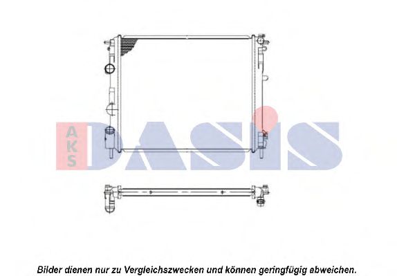 Imagine Radiator, racire motor AKS DASIS 180057N