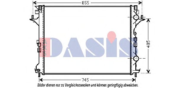 Imagine Radiator, racire motor AKS DASIS 180073N