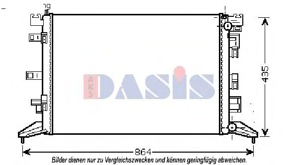 Imagine Radiator, racire motor AKS DASIS 180074N