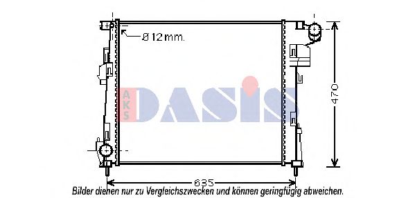 Imagine Radiator, racire motor AKS DASIS 180075N