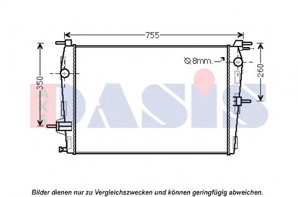 Imagine Radiator, racire motor AKS DASIS 180083N