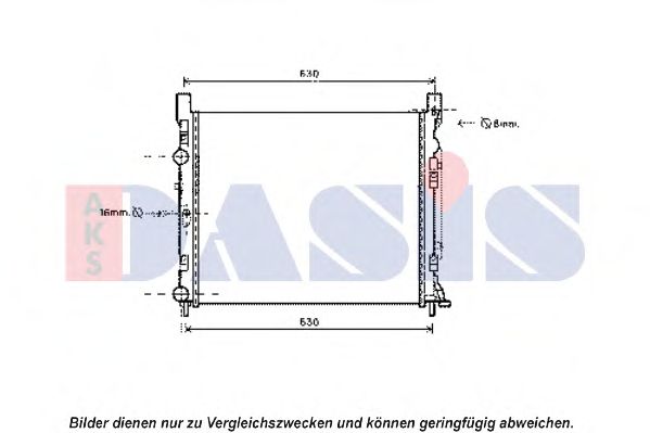 Imagine Radiator, racire motor AKS DASIS 180086N