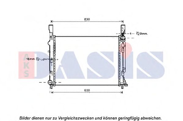 Imagine Radiator, racire motor AKS DASIS 180087N