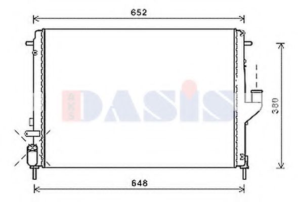 Imagine Radiator, racire motor AKS DASIS 180088N