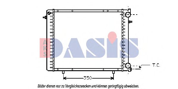 Imagine Radiator, racire motor AKS DASIS 180450N