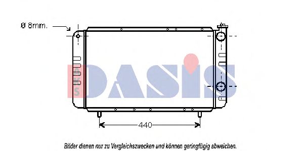 Imagine Radiator, racire motor AKS DASIS 180480N