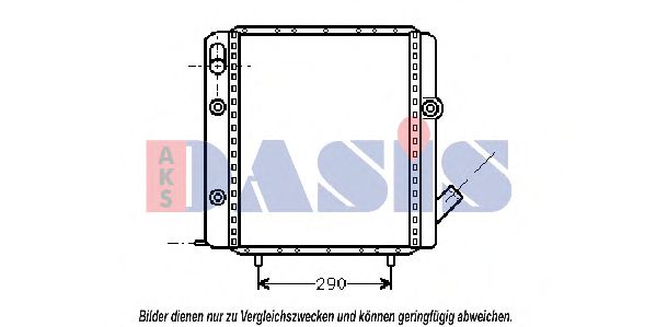 Imagine Radiator, racire motor AKS DASIS 180570N