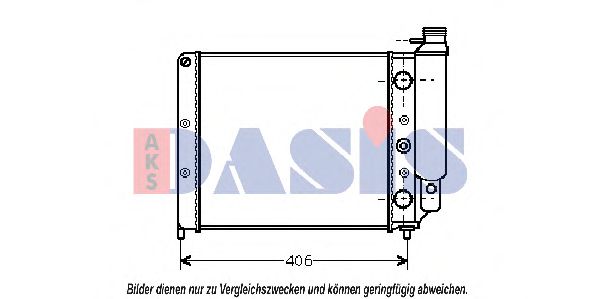 Imagine Radiator, racire motor AKS DASIS 180590N