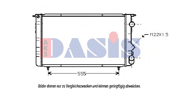 Imagine Radiator, racire motor AKS DASIS 180850N