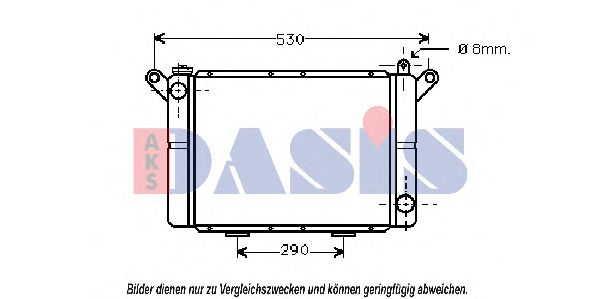 Imagine Radiator, racire motor AKS DASIS 181000N