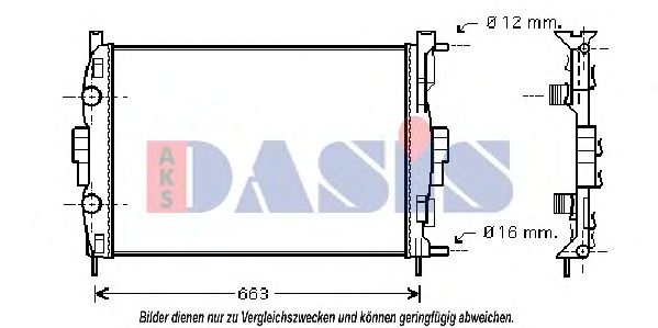 Imagine Radiator, racire motor AKS DASIS 181003N