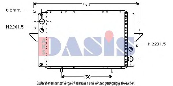 Imagine Radiator, racire motor AKS DASIS 181240N