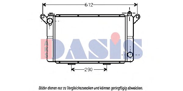 Imagine Radiator, racire motor AKS DASIS 181620N