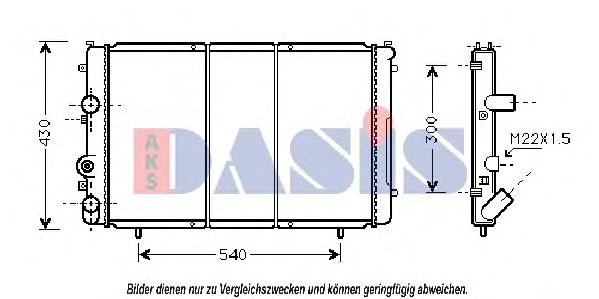 Imagine Radiator, racire motor AKS DASIS 181640N