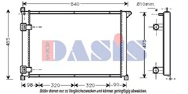 Imagine Radiator, racire motor AKS DASIS 181730N