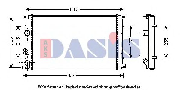 Imagine Radiator, racire motor AKS DASIS 181750N