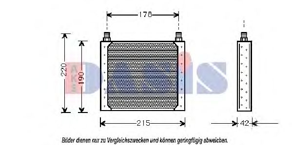 Imagine Radiator ulei, ulei motor AKS DASIS 186100N