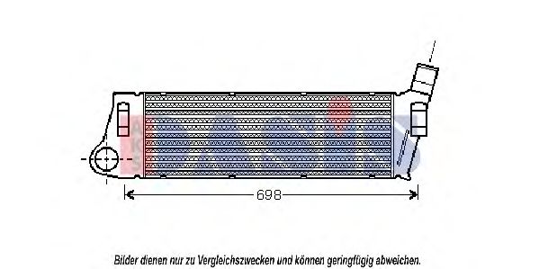 Imagine Intercooler, compresor AKS DASIS 187006N