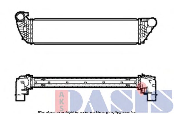 Imagine Intercooler, compresor AKS DASIS 187015N