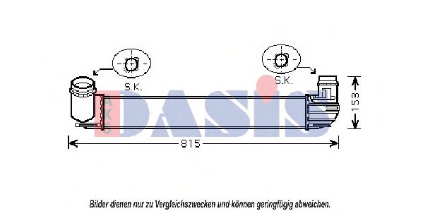 Imagine Intercooler, compresor AKS DASIS 187018N